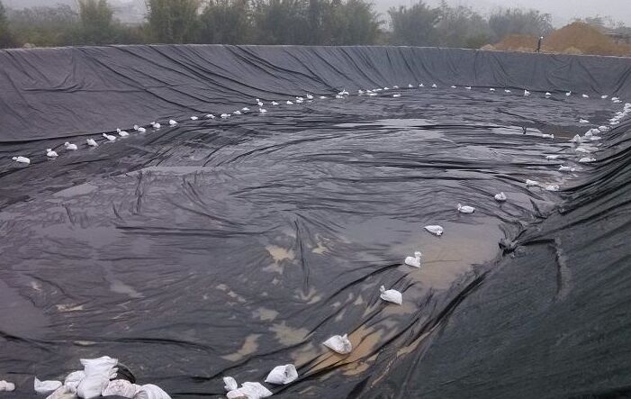 江苏土工膜施工现场