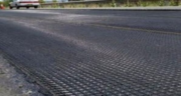 玻纤格栅施工现场